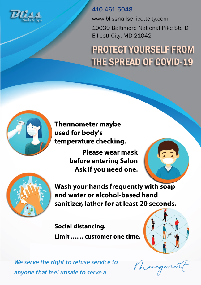 Nail Salon 21042 Bliss Nails & Spa of Ellicott City, MD 21042